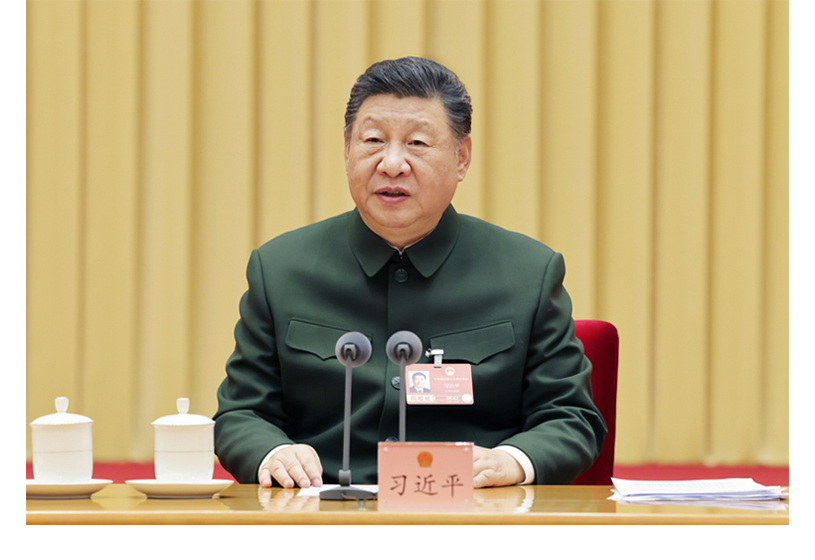 習(xí)近平出席解放軍和武警部隊代表團(tuán)全體會議